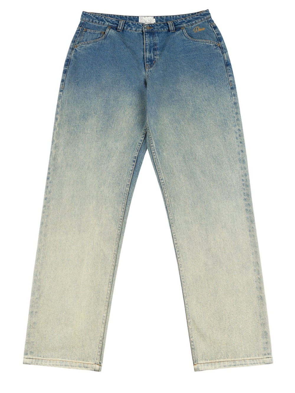 Dime MTL - Dipped Sandblasted Indigo Jeans - Waist Size: 36